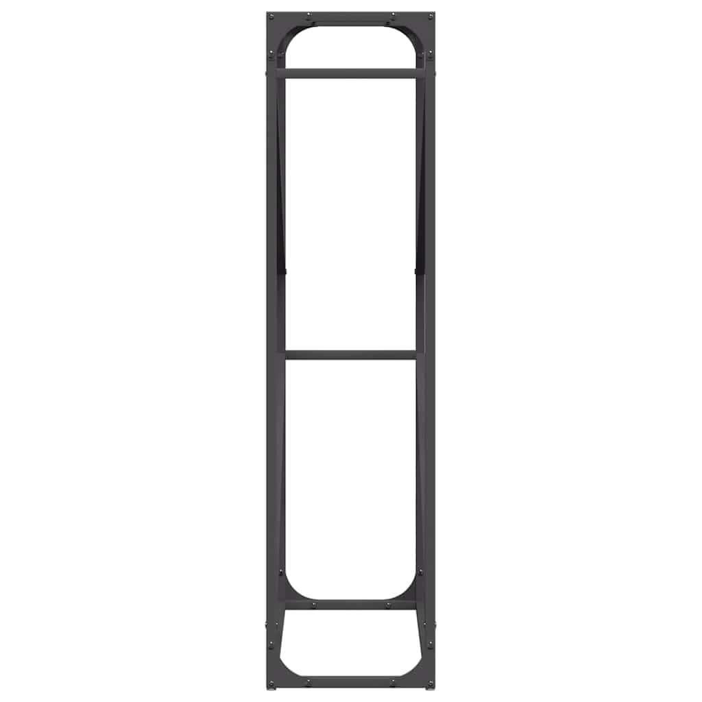 Mangloder - Estantería para leña (60 x 25 x 100 cm, acero laminado en frío, 100 kg de carga, soporte para leña para ordenar, secar, interior y terraza)