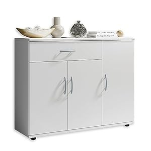 Stella Trading Weißes Sideboard mit Schublade