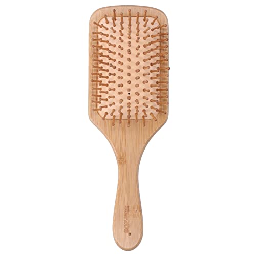 Cepillo de bambú para el cabello, peine de masaje para el cuero cabelludo, cepillo protector para el cabello, peine de masaje