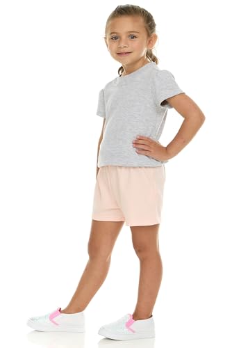 Laura Ashley Girls' 5-Pack Shorts - Soft & Stylish Essentials for Toddlers and Little Girls (12M-4Y)2