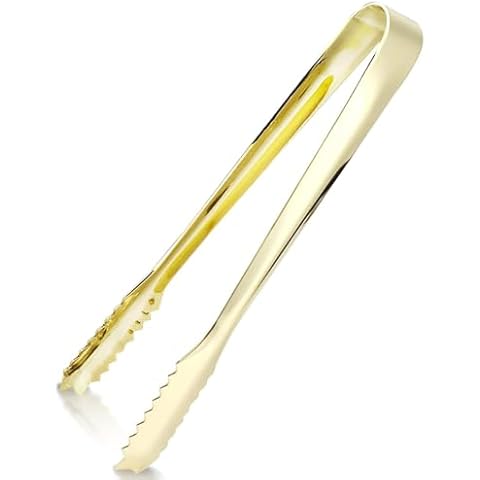 Gold Stainless Steel Ice Tongs for Drinks Cover