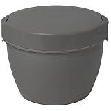 【食洗機対応】アスベル 保温弁当箱 ランチジャー カフェ丼 620ml ご飯1.5杯分 2段 真空断熱 ちょうどいいサイズ Ag+ 抗菌 ランチボックス 保温保冷 ウォームグレー A3607 HLB-CD620S ASVEL
