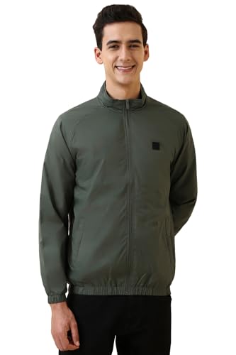 Image of Allen Solly Men's Regular Fit Solid Windcheater Jacket