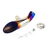 Pot d'échappement moto Pour Aprilia Pour RSV4 1100 Factory Pour Tuono V4 2021 2024 Silencieux À Enfiler Tuyau Liaison D'échappement(Metallic)