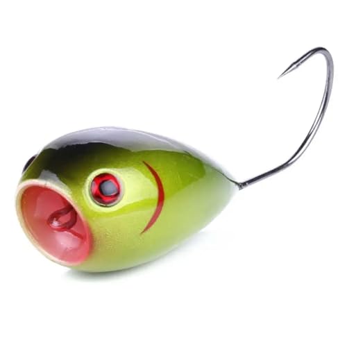 Appât de pêche grande bouche avec cage de nidification à ressort