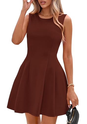 Image of PRETTYGARDEN Summer Dresses for Women 2026 Elegant Classy Spring A Line Business Casual Work Graduation Cocktail Short Dress