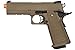 Golden Eagle Steel/Metal Airsoft Hand Gun Hi-Capa 1911 Airsoft Pistol with 6mm BBS and Speed Loader (Metal, Tan)
