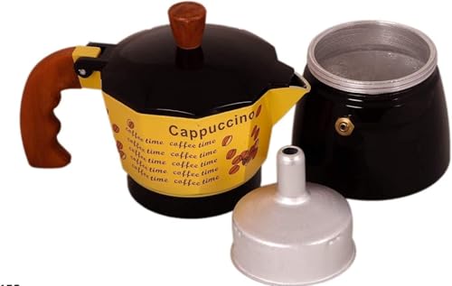 Image of Aluminium 3 Cups Aluminum Polished South Indian Filter Degree Kaapi Coffee Machine or Percolator Perculator Or Italian Espresso Or Decoction Coffee Maker Cup or Moka Mocha Maker