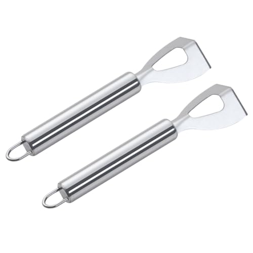 STOBAZA Stainless Steel Cheese Tool Set Cheese Slicers Butter Spreader Knives Silver