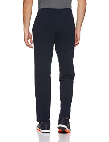Image of Adidas Men's Athletic Fit Mid Rise Polyester, Cotton Track Pants