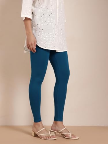 Image of TWIN BIRDS Women Viscose Ankle Leggings | Stretchable Kurti Wear Bottom