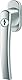 Roto Fenstergriff Line abschließbar 40 Nm natursilber mit Schrauben Vierkantstift 7 x 37 mm