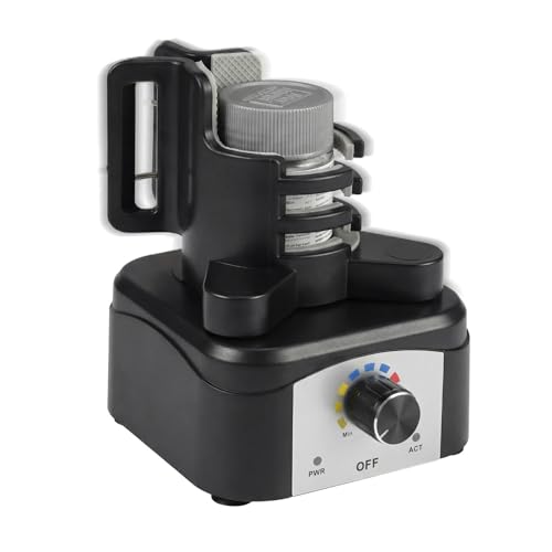 Vortex Mixer Shaker, 500-3200 RPM Adjustable Speed - Hands-Free Electric Paint Mixer for Hobby Model Paints, Tattoo Ink, Nail Polish & Lab Test Tubes - Includes Stable Holder