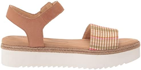 Clarks Women's Lana Shore Flat Sandal, Light Tan Combi, 11 | Image 5