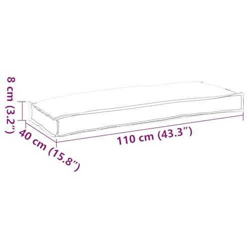 Coussin rectangulaire gris pour banc en bois dur et inconfortable - 7