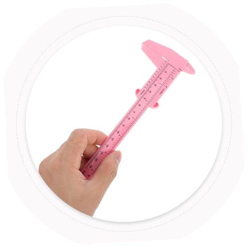 Calibrador manual plástico LIFKOME 4 piezas rosa miniatura 4