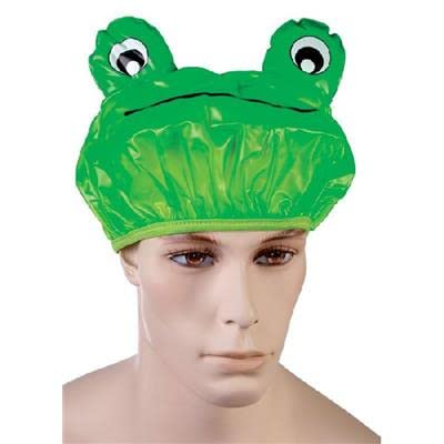 Mondial-fête- Bonnet de Bain Grenouille PVC, CHA115 Cover