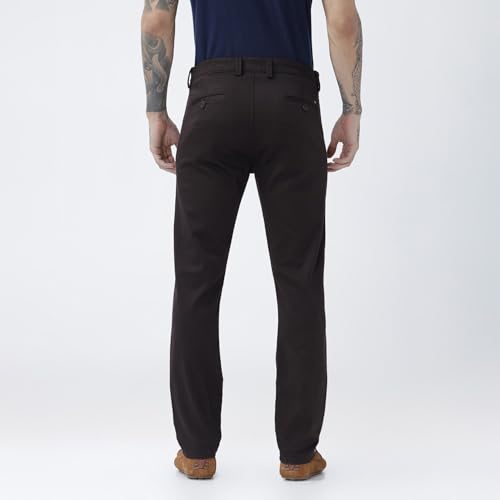 Image of BASICS Premium Cotton Stretch Formal Trousers for Men | Office Pants