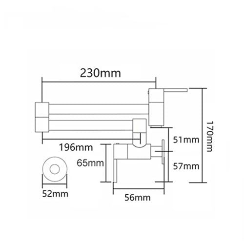 Grifo de cocina extensible de pared para ganar espacio en encimeras pequeñas 3