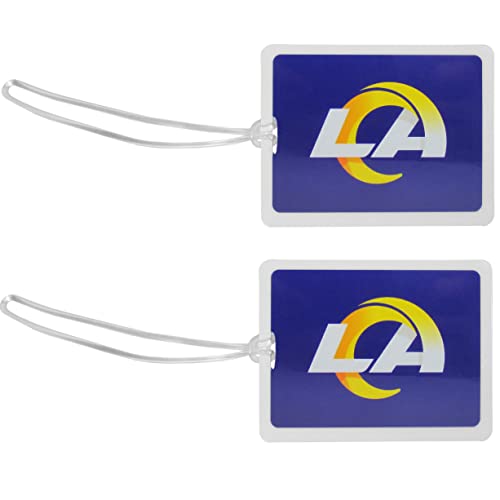 Nfl Los Angeles Rams Vinyl Luggage Tag, 2Pk, Blue, F2Lt130, One Size #TOP13