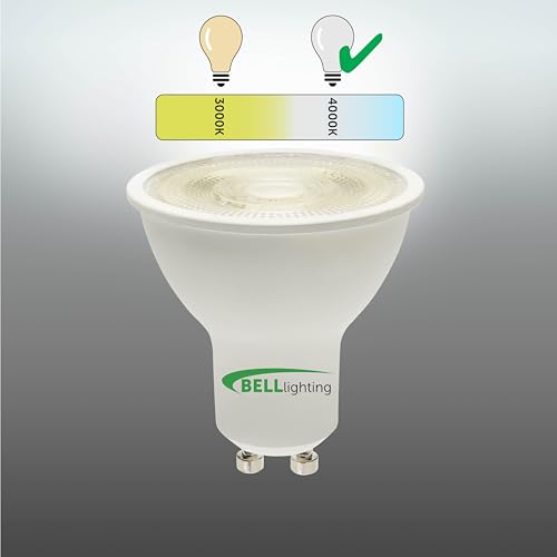 BELL Lighting GU10 LED Bulb 10 Pack | Natural White 4000K | 350 Lumen 4.4 Watts | Energy Saving GU10 LED Light Bulbs | 40W Lamp Equivalent | 38° Wide Beam | Non-Dimmable - Image 2