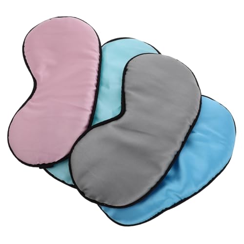 NOLITOY 4pcs Double Sided Eye Mask Lightweight Imitation Silk Sleep Masks for Travel Naps and Relaxation