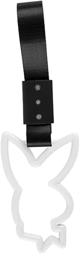 Miniatura 2 de Q1-TECH, JDM Tsurikawa, anillo japonés para tren de metro, autobús, automóvil, mango con forma de conejo, correa de mano, anillos de advertencia