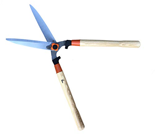 Preisvergleich Produktbild Adlus Classic Heckenschere / manuell / Chromstahl / Holzgriffe / zweischneidig / Gesamtlänge: ca. 59 cm