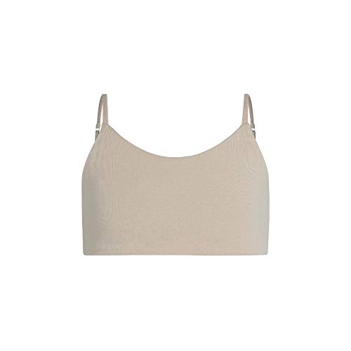Bleum Neutral Training & First Bra - Ultra Soft Cotton Fabric Reversible for Teens (10, Honey-Sky)
