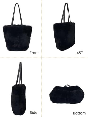 Bolso tote de piel de cordero con correas de cuero miniatura 4