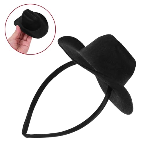Bandeau haut-de-forme noir 13.5cm : accessoire déguisement réutilisable fêtes