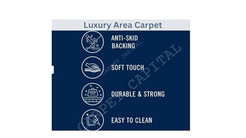 Image of GULDASTA CARPET; Carpets for Living Room 4x5 feet [121X150Cm] Super Softness Floral Multi Design Medium Thickness bcf New Carpet for Room