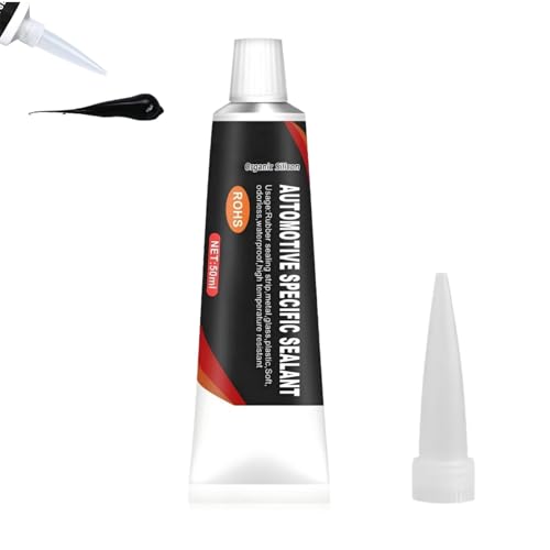50ml Windscreen Sealant Waterproof Glue Car Door Seal Glue Black Sealant Car Door Seal Gl/ue Headlight S/ealant C/ar Rubber Sea/l Restorer C/ar S/ealing Strip Adhesive Black Silicone Sea/lant