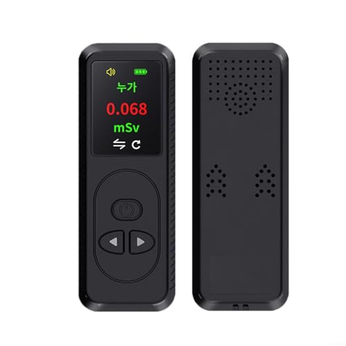 Portable Nuclear Radiation Detector for GEIGER Counter For X-Ray Gamma For Ray Tester Multi-Language Display(Black)