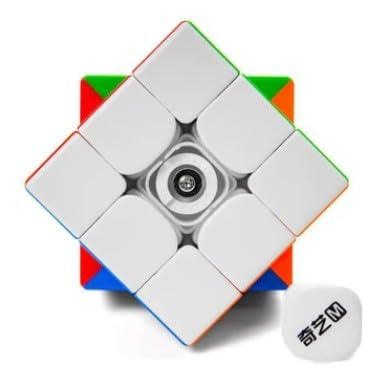 Image of QY Toys Warriorr M Pro 3x3 Magnetic Speed Cube - Stickerless, Smooth & Fast Turning Speedcube for Beginners & Pros | Stable Magnetic 3x3 Puzzle