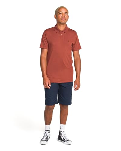 Volcom Short Sleeve Polo Shirt – Classic Fit, Soft Cotton Blend, Modern Casual Style2
