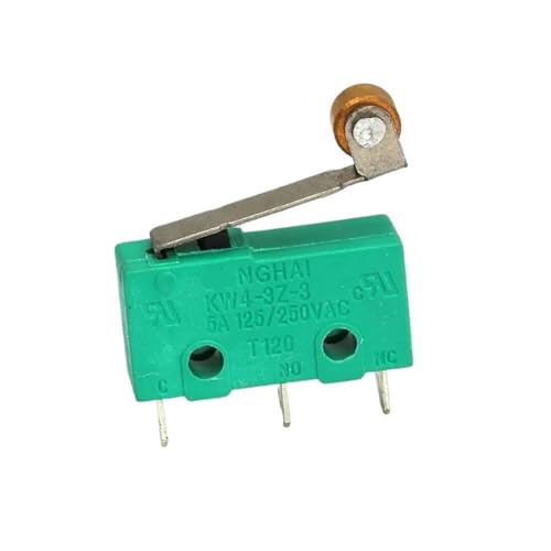 Micro interrupteur KW4-3Z-3 5A 250V avec levier à rouleau pour fins de course | Lot de 10 pièces