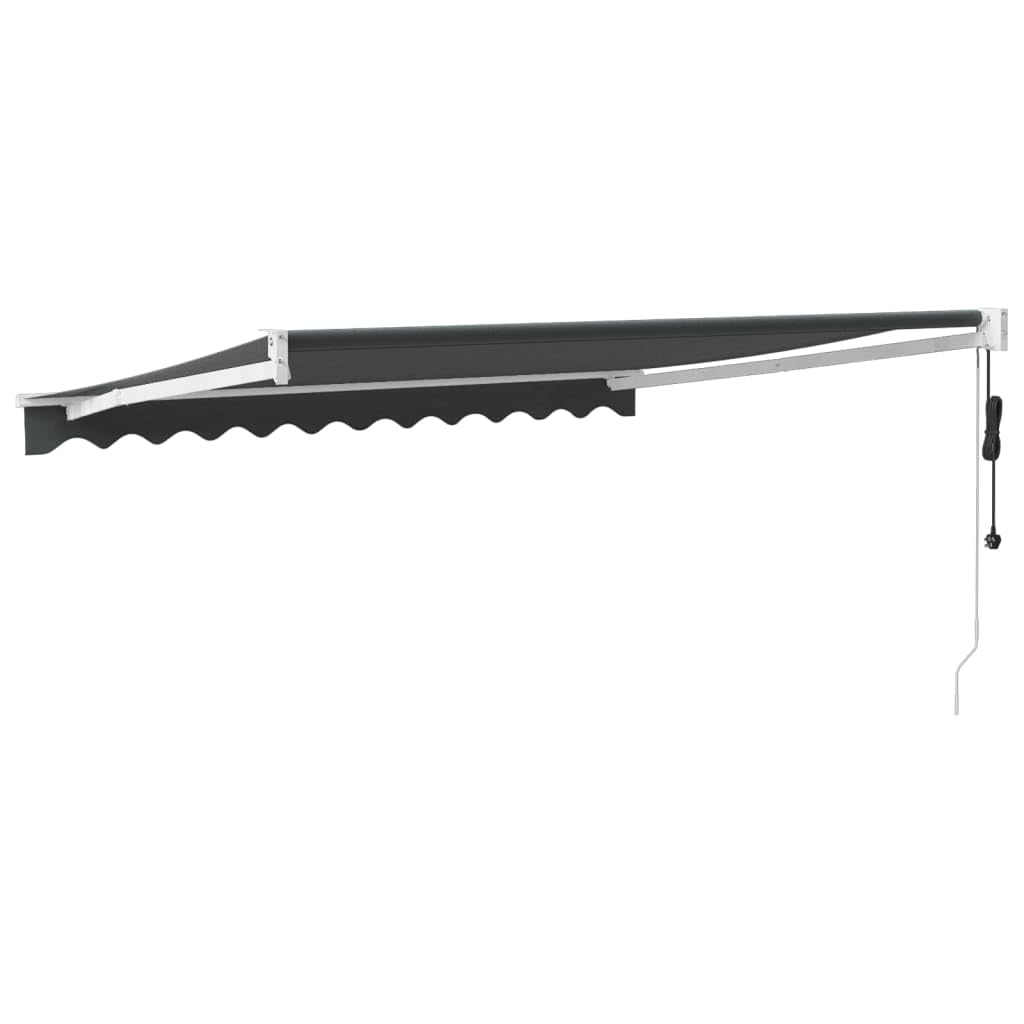 Store Banne Motorisé, Store Banne électrique Auvent rétractable Automatique Anthracite 3x2,5 m