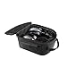 Generic Pilots Headset Bag for Pilots Sturdy Headphone Storage Case for Riding Travel, 240mmx200mmx105mm, Black