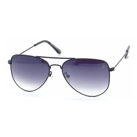 Óculos de Sol Aviador Unissex Polo London Club, Armação em Metal Stainless Stell (grafite)