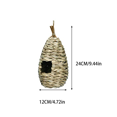 Nido de Pájaro, Casas de Colibríes para Colgar en El Exterior, Pajarera Exterior Ventana Jaula de Pájaros para Colgar del Arbol, Tejidas a Mano para La Decoración de Jardín