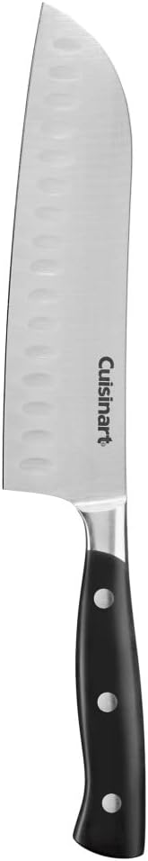 Cuisinart C77TR-7SAN Triple Rivet Collection 7" Santoku Knife, Black
