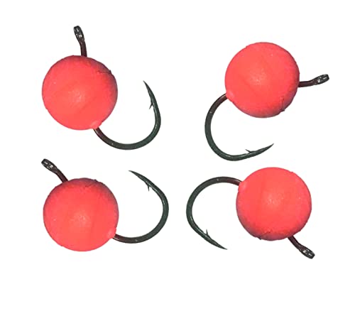 Miramar Isca Ração Bolinha Eva Vermelho 10mm - 4 pçs