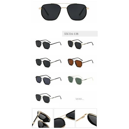 willochra punk Polygon Sunglasses Men 2025 Luxury Polarized Sun Glasses Vintage Double Beam Eyewear For Male Punk Shades4