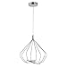 ET2 E30631-PC Tilt Metal Wire Cage Pendant Ceiling Lighting, 1-Light 13 Watt, 16"H x 16"W, Polished Chrome