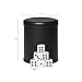 PU Leather Dice Cup Set, Felt Linning Dice Shaker for Yahtzee/Farkle/Bar Party Dice Games, Includes 16mm Dot Dices