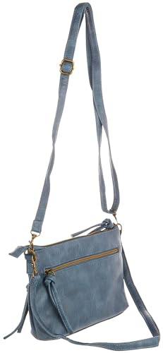 Stone Mountain Charluzzo Stone River Knot Logo Leather 4-Bag One Size Denim blue
