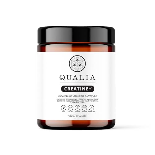 Qualia Creatine | Advanced Creatine Complex | 2 Creatine Sources + Magnesium | Optimized Creatine Absorption | Muscle Performance, Brain Function, & Healthy Aging