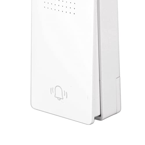 Campainha Sem Fio Com Botão de Pressão Sem Necessidade de Pilhas Toque Automático 200㎡ Cobertura de