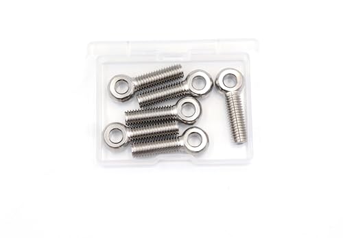 Image of 4pcs 304 Stainless Steel M10 x 30mm Machinery Shoulder Swing Lifting Eye Bolt